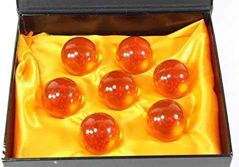 Novas bolas de vidro de cristal médio colecionável 7 estrelas - 7 pcs com caixa de presente