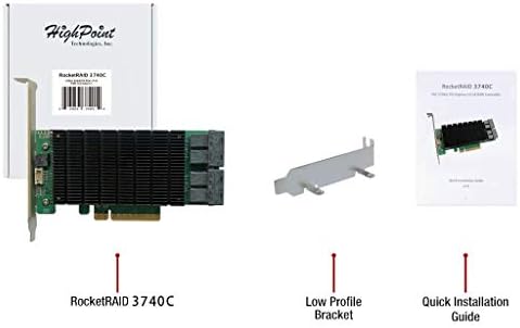 HighPoint Technologies Rocketraid 3740C PCIE 3.0 x8 16 porta 12 GB/S SAS RAID Controller
