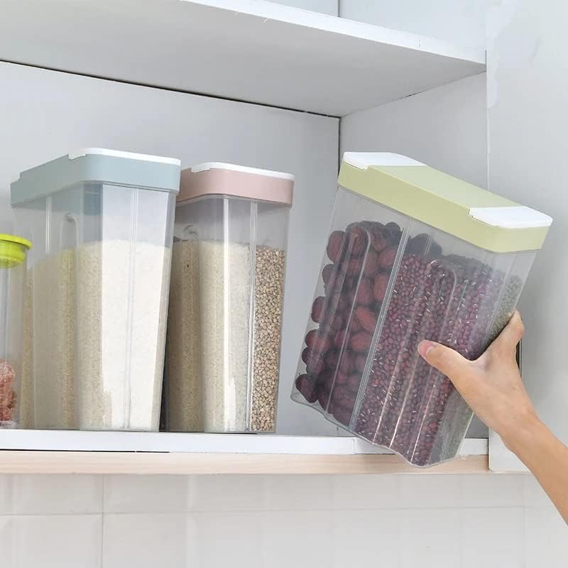 MBBJM Clear Selating Jar Cozinha Refrigerador Recipiente de armazenamento Distribuidor de cereais