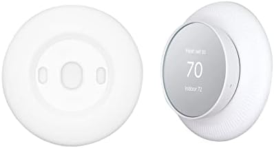 Placa de parede ajuste para o Google Nest Thermostat 2020, kit de acabamento na tampa traseira