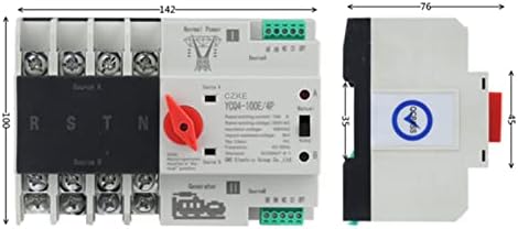 Modband YCQ4-100E/4P 63A 100A DIN ATS ATS para PV e Inverter Dual Power Automatic Transfer Seletor Switches ininterruptos