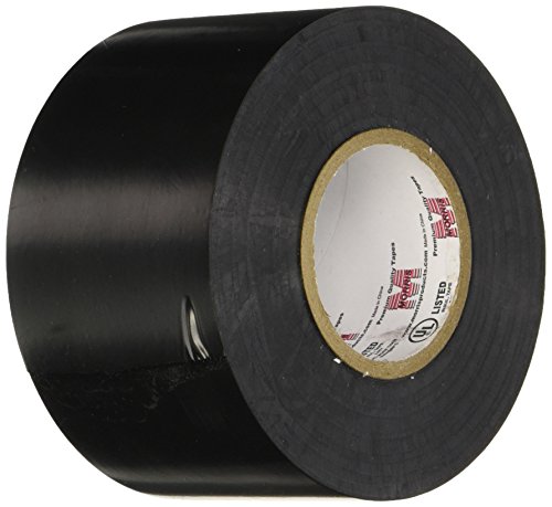 Morris 60202 Black Comercial Comercial Vinyl Electrical Fita, 8,5 mil, 66 'Comprimento, 2 Largura
