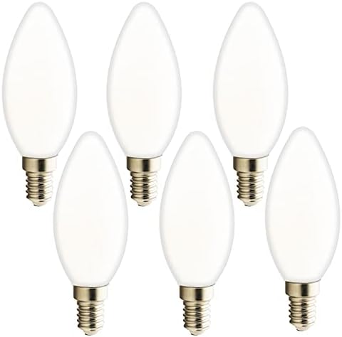 Iluminação LXCOM 3W E14 Candelabra Lâmpadas LED Bulbos de halogênio 30 Watt Bulbo equivalente a frio 6500K C35 Lâmpadas de vela