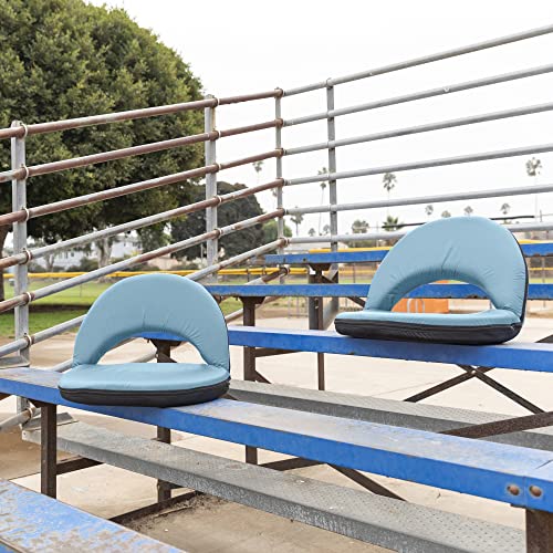 ECR4KIDS SPECTATOR Cadeira de piso ajustável, assento do estádio, azul defumado