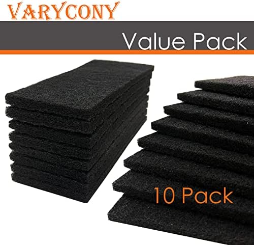 Filtros de lixo de filtros de carvão ativados de 10 pacote VaryCony compatíveis com a caixa de areia de gato de auto-limpeza,
