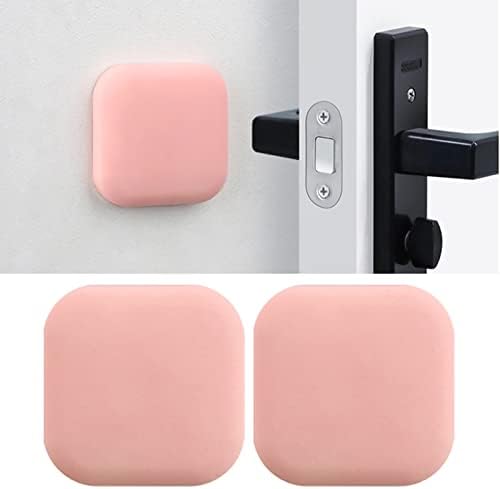 Principal Pink Stoppers Protetor de parede Protetor Guard 3 PCs, maçaneta da maçaneta da porta do pára -choque, silenciador
