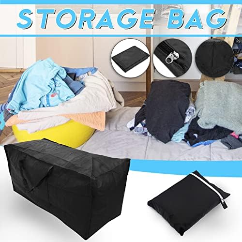 Material Uqiangy Reforço Durável O armazenamento de bolsas protege o zíper grande com limpeza e organizadores Organização de armazenamento
