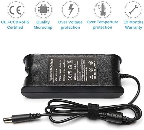 19.5V 3.34A 65W AC Adapter Laptop Charger Power Supply for Dell Inspiron 15 3521 3537 3531 15R 5521 5537 17 3721 5748 17R 5737