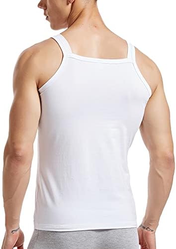 Tanque de moda de verão masculino tampas de tampas de compressão sem mangas Camisa quadrada muscular A-shirts