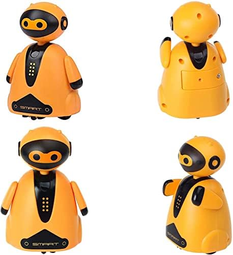 GLWMFE Robô de rastreamento de caneta inteligente, robô de indução de caneta mágica Mini brinquedo, robô de design de indução para crianças Walking Black Line, Toy, Blue