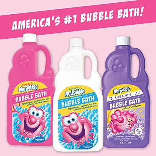 Sr. Bubble Bath Bubble Bath - Hipoalergênico, Solução de banho de espuma livre de lágrimas perfeita para a pele sensível