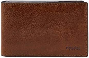 Fossil Men's Leather Slim Minimalista Money Clip Bifold Pocket Pocket Cartet