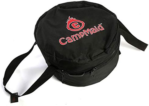 Campmaid Mega Dutch Forn Bag - Saco de transporte de forno holandês para 8 , 10 ou 12 Forno holandês - bolsos extras para ferramentas, acessórios e panelas de acampamento de ferro fundido - Acessórios para o forno holandês -