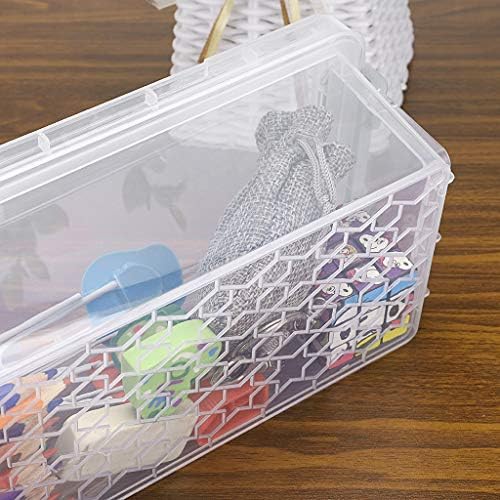 BTSKY LONG PLÁSTICA Caixa de plástico empilhável Casa, material de escritório Organizador de armazenamento Caixa de lápis Plástico
