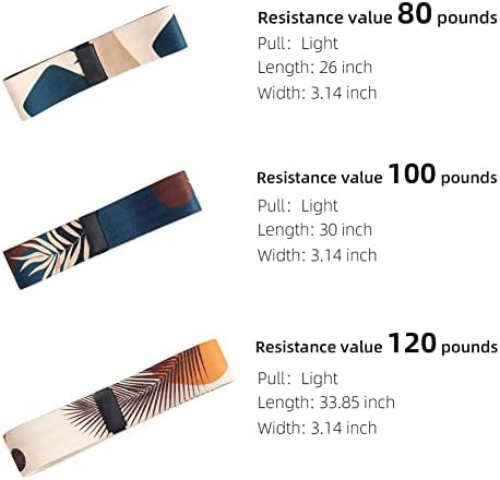 Bandas de resistência para pernas e bunda, bandas de loop de treino que não deslizam, bandas de resistência para equipamentos de treino com 3 níveis de resistência- feitos de tecido elástico premium