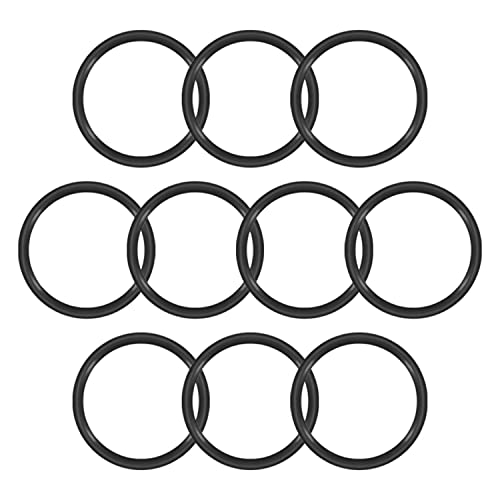 Bettomshin 10pcs O-rings de borracha de fluorina 0,51 x0,43 x0.04 métrica preta fkm vedação junta para encanamento