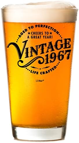 1967 Presentes de aniversário de 56 anos Glass de cerveja para homens Mulheres | Presente de aniversário para mulher Mulher