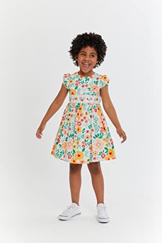 Vestido de Páscoa de Bonnie Jean Girl - Vestido floral de primavera para criança e meninas