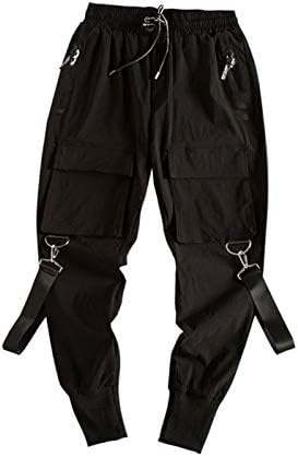 Calça de carga diyago para homens moda moda casual elegante calça confortável com calças de calça de ajuste de hip hop de vários