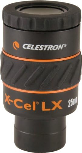 CELESTRON X-CEL LX SERIED EYEPIEIT-1,25 polegada 25mm 93426, preto