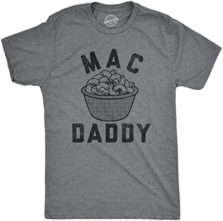 Macs Mac Daddy camiseta engraçada macarrão queijo macarrão camiseta para caras