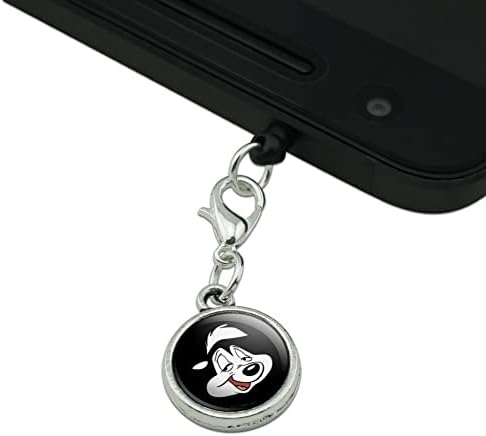 Looney Tunes Pepe Face celular celular foneconeco Jack Charm se encaixa no iPhone iPod Galaxy