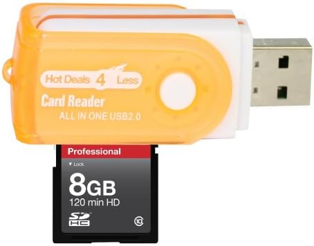 8 GB CLASSE 10 SDHC Equipe de alta velocidade cartão de memória 20MB/s. Cartão mais rápido do mercado da câmera digital Kodak Easyshare CD703. Um adaptador USB de alta velocidade gratuito está incluído. Vem com.