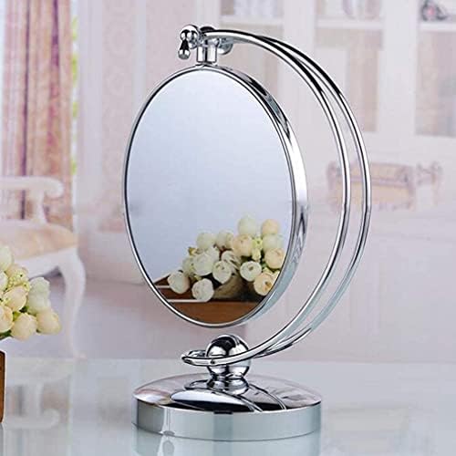 Syzhiwujia Pequeno espelho espelho de maquiagem ， espelho de maquiagem de maquiagem de mesa, espelho de beleza de bilênda 3x espelho de 3x espelho cosmético 360 ° espelho de maquiagem do banheiro