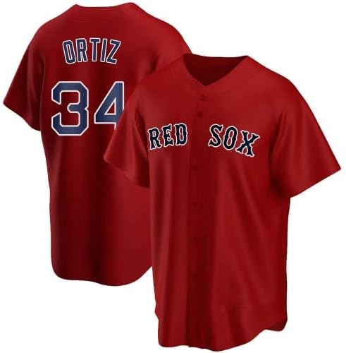 Juventude David Ortiz Boston Red Sox Red Alternate Replica Jersey