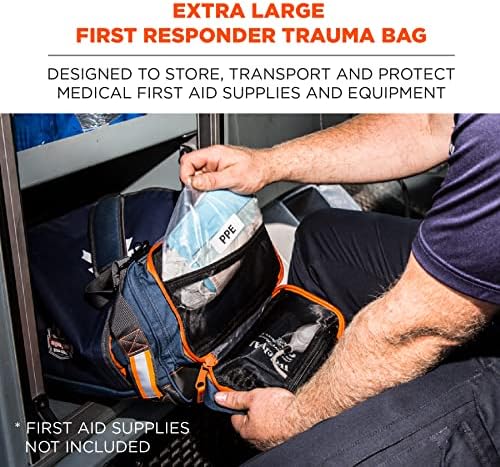 Ergodyne Arsenal 5216 Primeiro Responder Medical Trauma Supply Jump Bag para EMS, polícia, bombeiros, azul