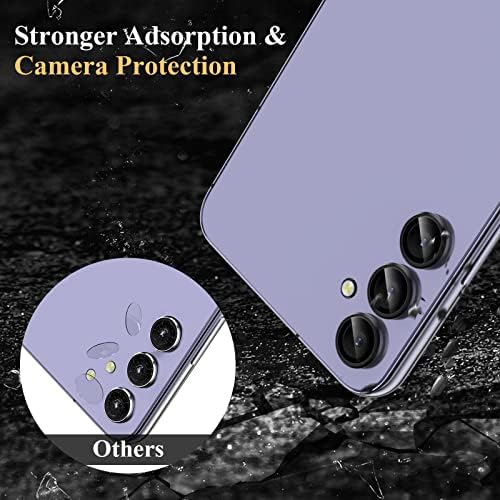Ywxtw para o protetor da lente da câmera Galaxy A54 da Samsung A54, capa de lente de anel de tela de câmera de vidro temperado individual para acessórios Galaxy A54, 1 conjunto