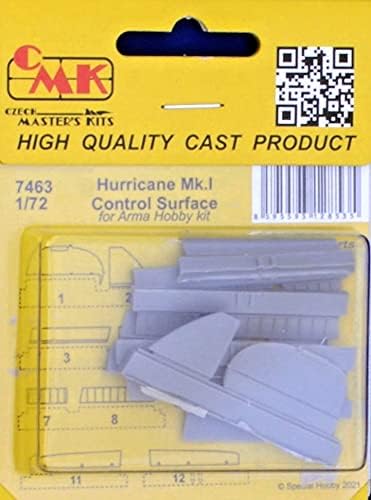 CMK 1/72 Hurricane Scale Mk.I Surface de controle - Acessórios para o kit de construção de modelos de plástico, item 7463