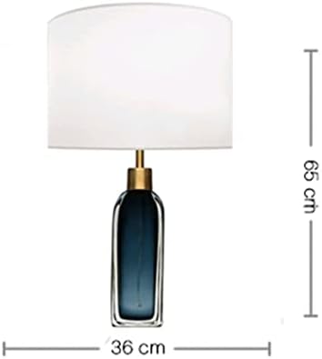 SDFGH Creative Glass Wine Bottle Art Table Lamp Designer de arte Lâmpada de mesa de vinho azul escura