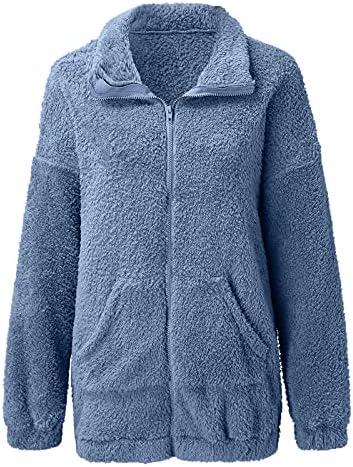 Camisolas para mulheres: jaqueta desgastada feminina com capuz com casacos falsos com capuz de casacos de inverno bloco de cor de cor de cor de cor
