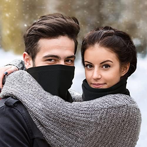 Aiwolu pescoço polara quente à prova de vento para clima frio máscara de face máscara de esqui correndo homens e mulheres ao ar livre