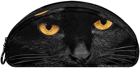 Bolsas de maquiagem de Tbouobt Cosmetic para mulheres, pequenas bolsas de maquiagem, sacos de viagem, gato preto animal