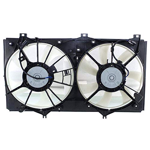 Rareelectrical New Engine Cooling Fan Compatible With Toyota Camry Hybrid 2007-2008 by Part Number 16361-28270 1636128270 16361-28280 1636128280 16363-28270 1636328270 16711-28310 1671128310 TO3115152