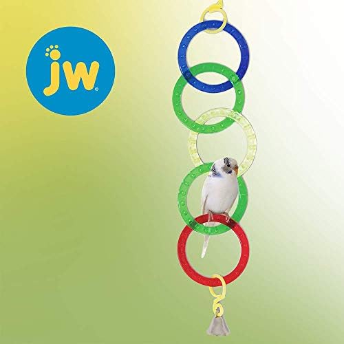 JW Pet Company Activitoy Olympia toca pequeno brinquedo de pássaro, as cores variam