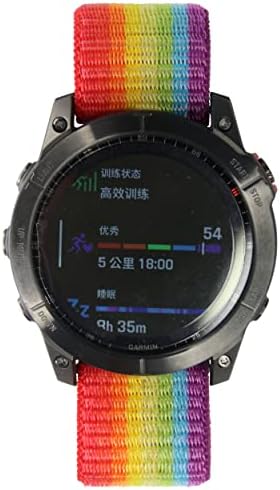 LDFAS Fenix ​​7/6/5 Plus Band, 22mm Ultra Easy Fit Nylon tiras compatíveis para Garmin Fenix ​​7/6 Pro/5 Plus/Epix/Quatix 7/Instinct