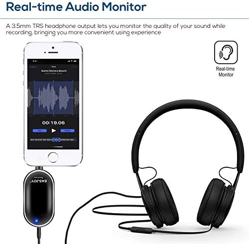 Microfone Lavalier sem fio para câmera iPhone/Android/DSLR, clipe profissional recarregável portátil no sistema de microfone