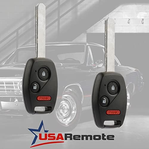 2 Chave se encaixa no Honda Fit/odyssey/ridgeline ingressing sem keyless fob remoto