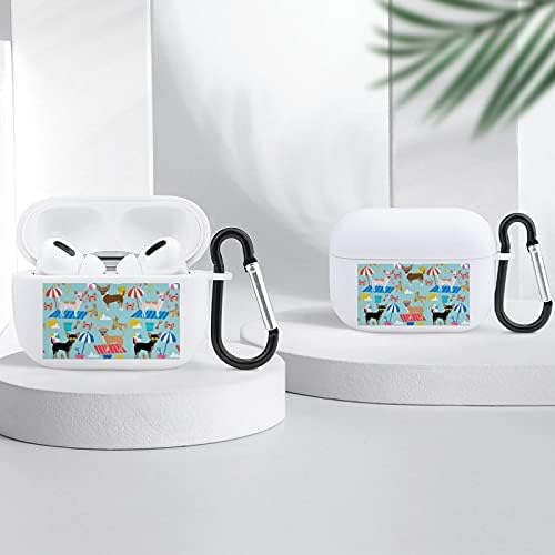 Chihuahua Sandcastles Silicone Protective Chofsoptop Toupa compatível com Apple AirPods Pro Wireless Charge
