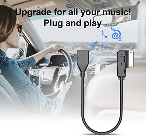 Chelink AMI MMI Cabo USB para Audi Audio MP3 Adaptador de interface musical Connect Music Storage Dispositivo com conector USB para A-UDI V-W J-ETTA GTI GLI P-ASSAT CC T-UNUAN T-UEG EOS