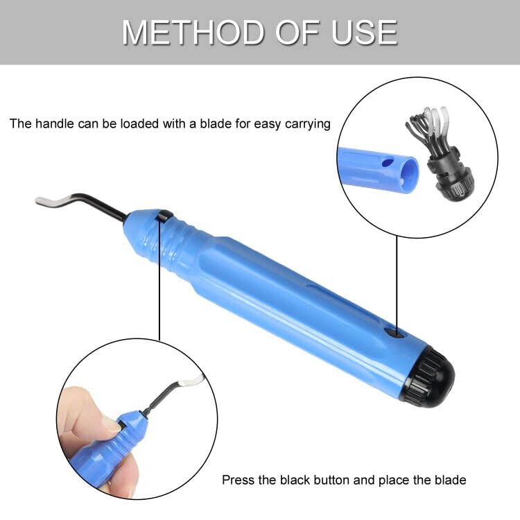 Mão da ferramenta de degustação, alça anti-deslizamento NB1100, lâminas rotativas de debrúm uma ferramenta manual de removedor