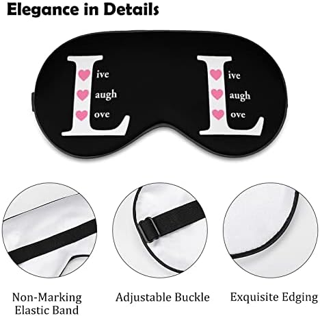 Máscara de olho de risada ao vivo para dormir para o blackout noite de cegos com cinta ajustável para homens mulheres