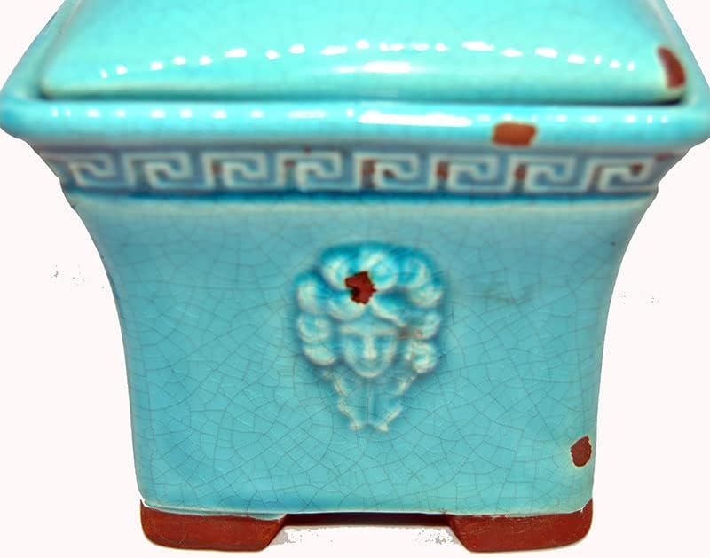 Coleção de armazenamento de arte de arte de arte de cerâmica de cerâmica de mistério azul