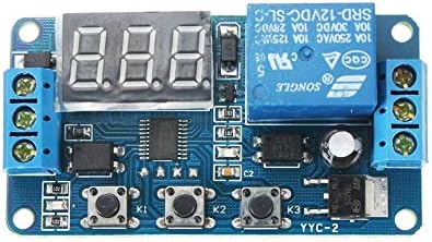 Comidox 1pcs automação dc 12V de tempo de atraso do relé LED LED Display Timer de atraso digital PLC Time Time Control Switch 0.1seg