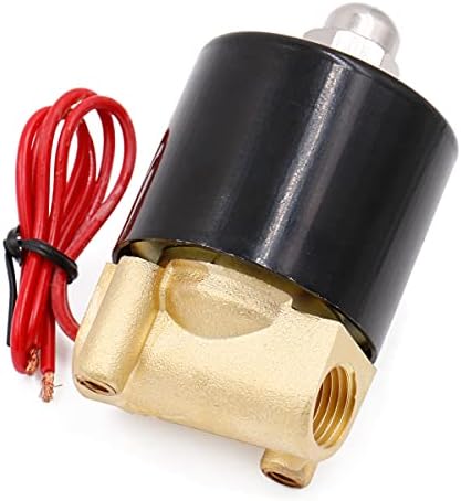 Válvula solenóide elétrica de latão de 1/4 de polegada Baomain para válvula de água do ar N/C AC 220V 2W-025-08