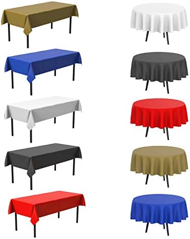 Tarifas de mesa de mesa de plástico branco Tabelas de mesa descartáveis ​​Tabelas de retângulo - mesas pesadas de