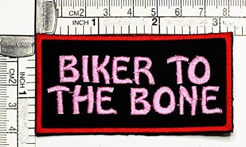 Kleenplus Biker para o slogan de adesivo de patch slogan Função engraçada de ferro bordado em ritmo de motocicleta de motociclista